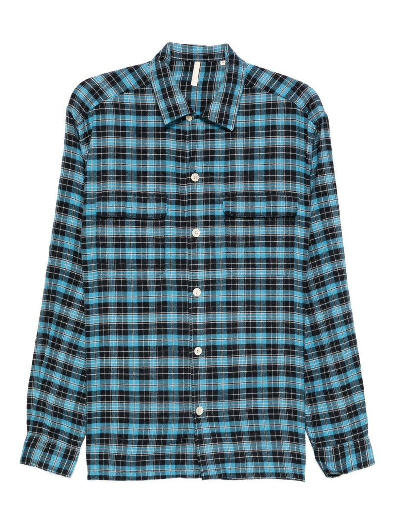 pocket checked shirt 1
