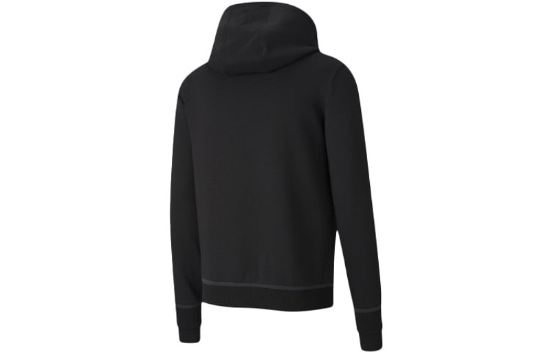PUMA Puma Ferrari Hooded sweat jacket 'Black Grey' 596119-01 outlook