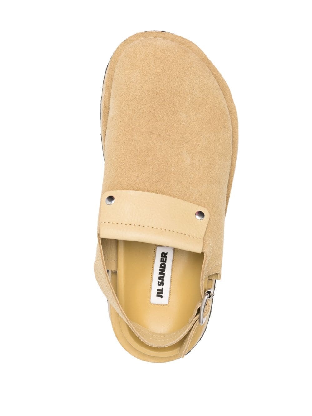 round-toe suede slippers - 4