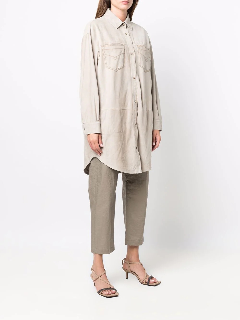 long shirt jacket - 3