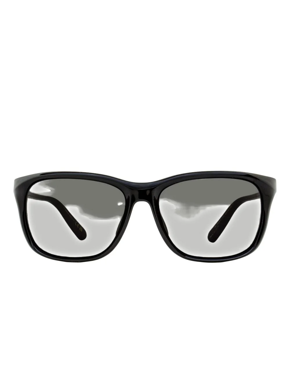 rectangular emblem sunglasses - 1