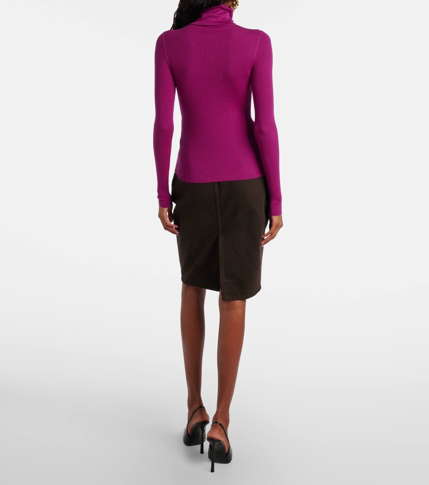 Wool, cashmere, and silk sweater - 3