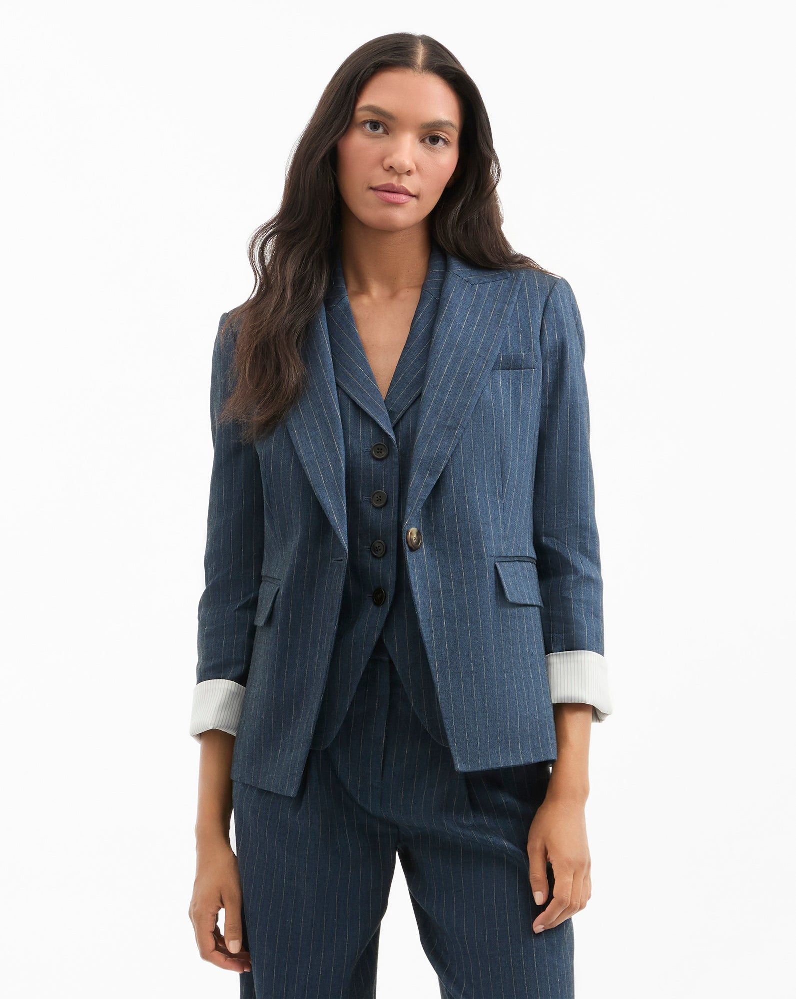 OBIE PINSTRIPE DICKEY JACKET - 2