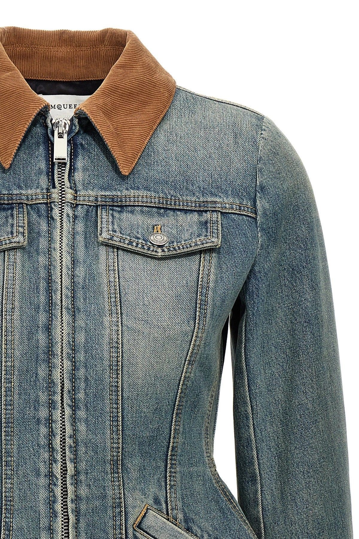 Alexander Mcqueen Women Denim Jacket - 4