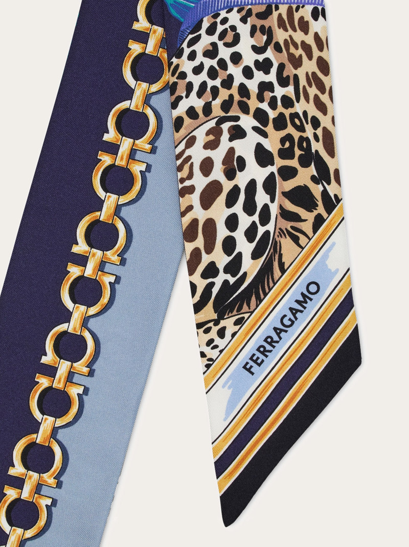 FERRAGAMO Felini print silk mini bandeau outlook