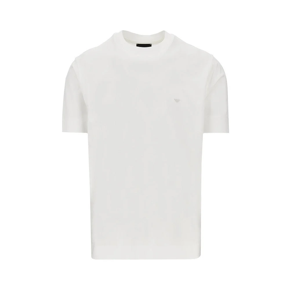 LYOCELL AND COTTON BLEND T-SHIRT WITH LOGO - 1