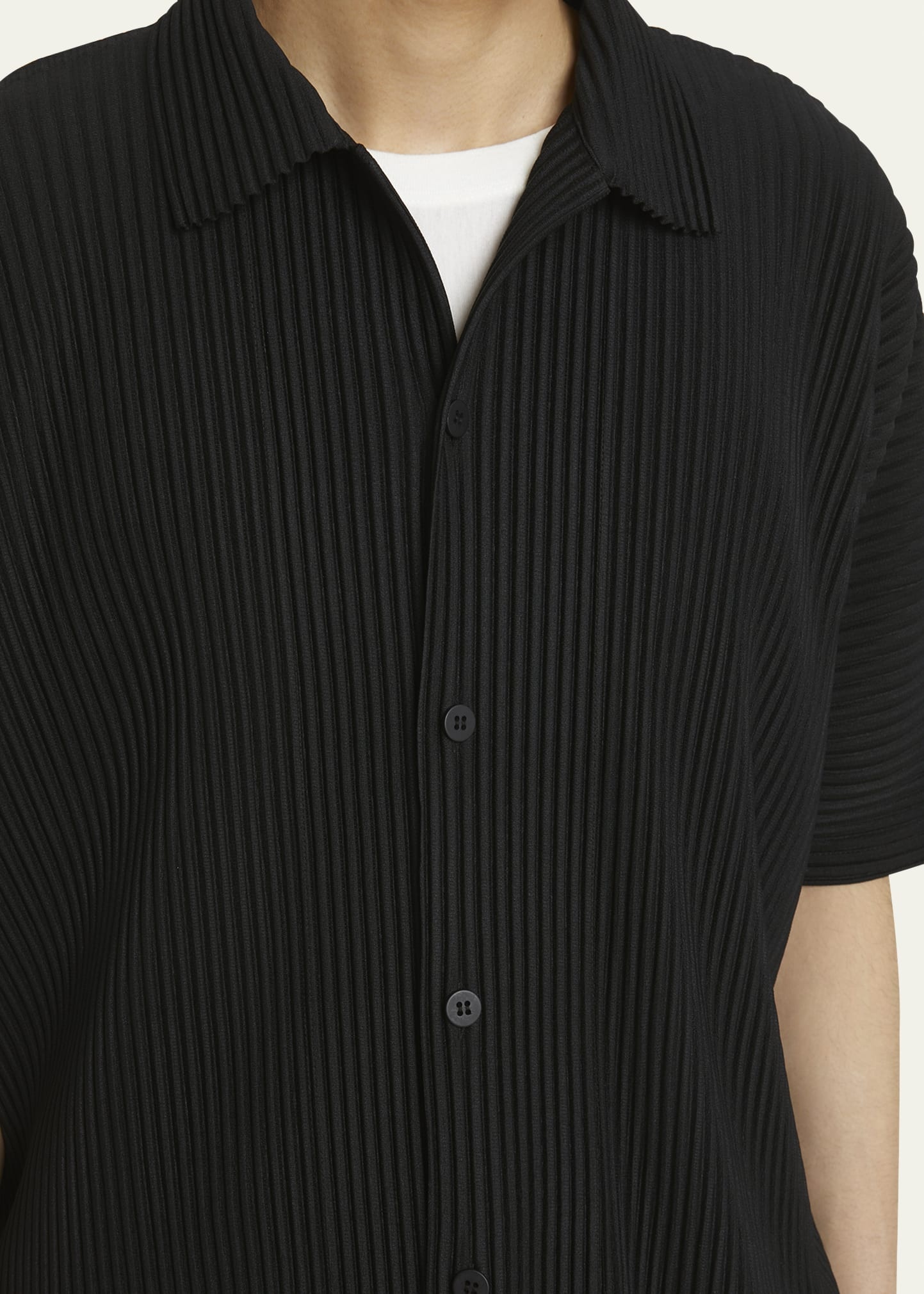 Men's Pleated Camp Shirt - 5