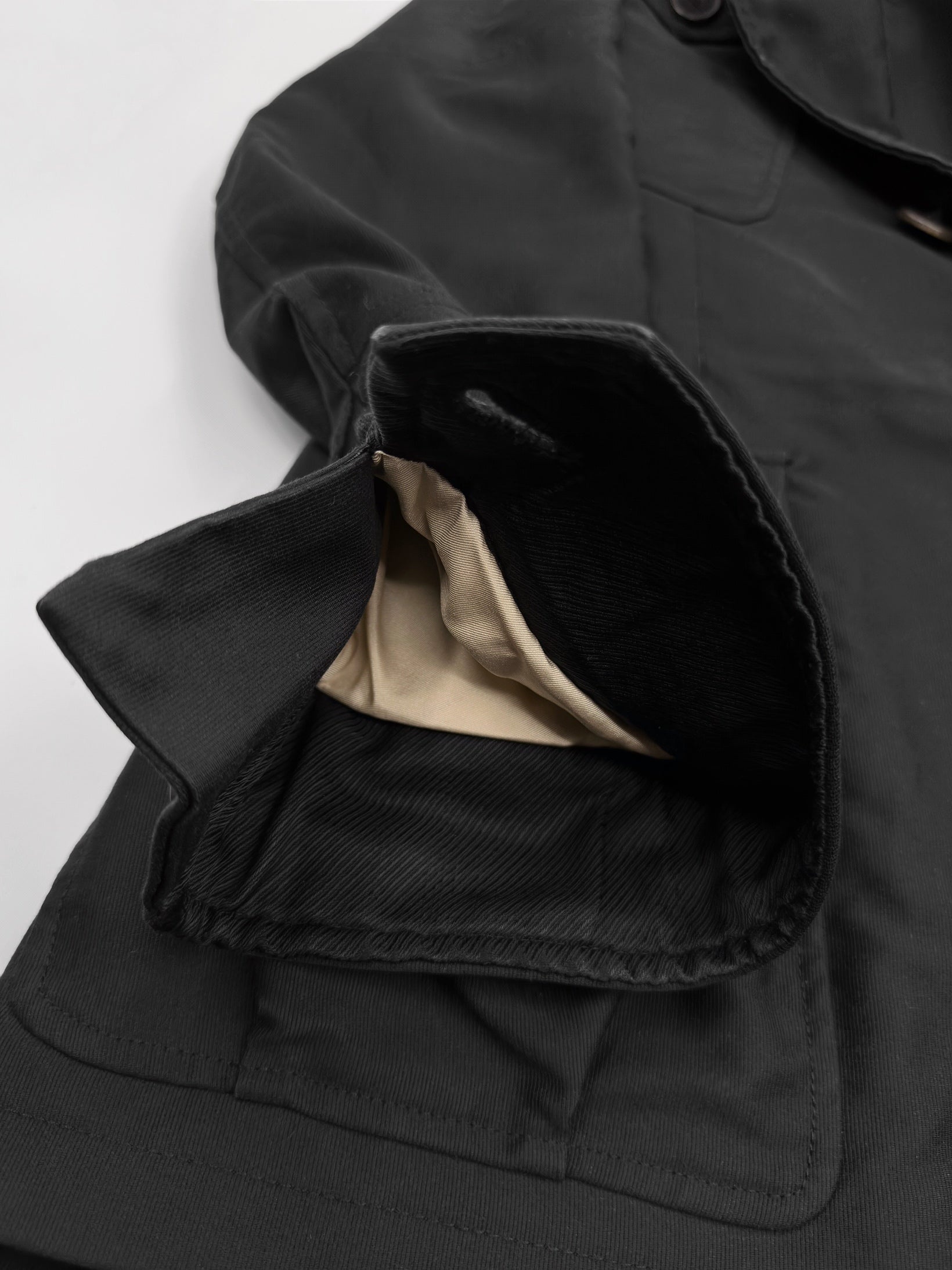 Gucci Fall 2003 Tom Ford Men’s Runway Grey Cotton Military Coat Jacket 46 - 15