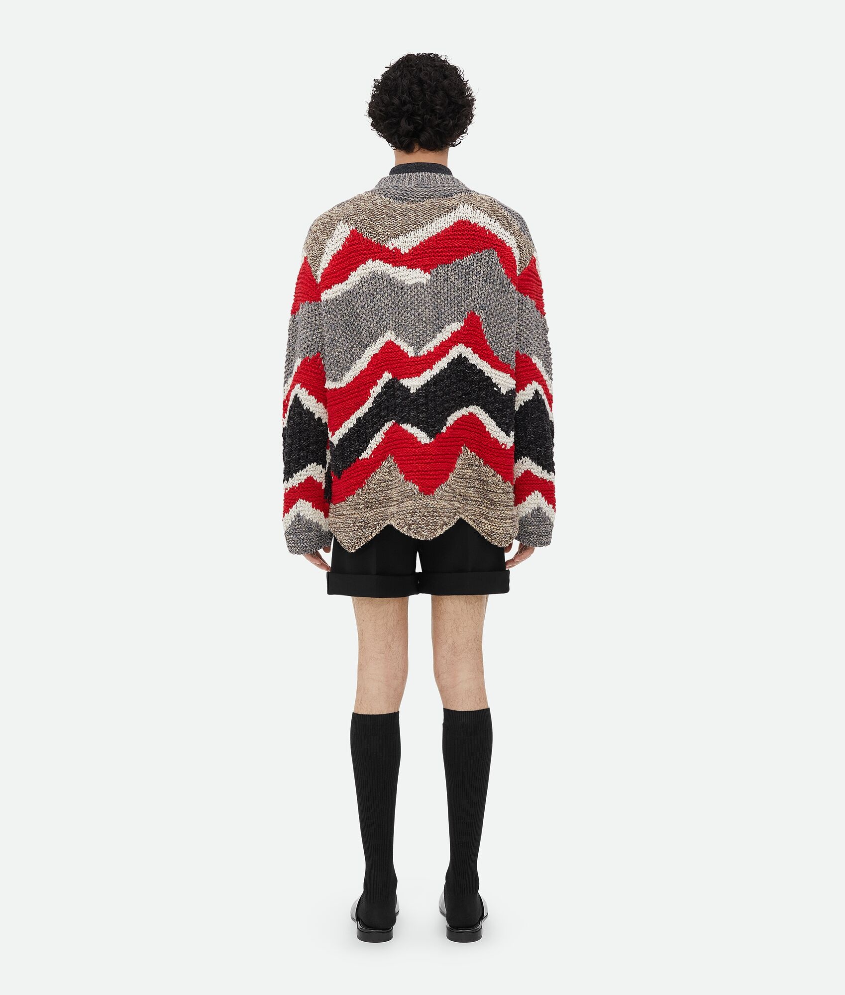 Zig Zag Cotton Knit Jumper - 3