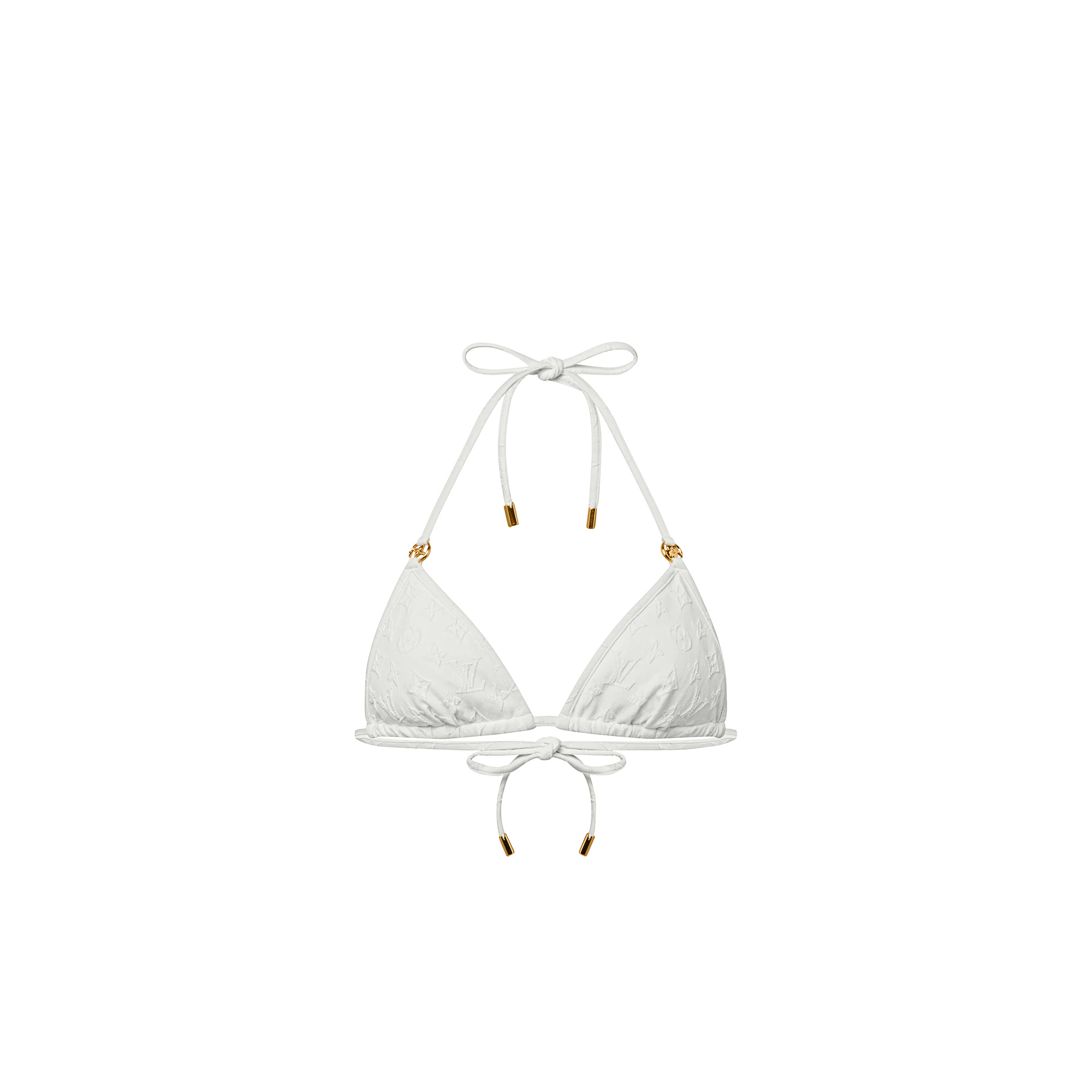 Monogram Jacquard Bikini Top - 1