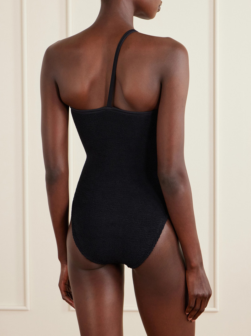 Hunza G Clara One-shoulder Original Crinkle Swimsuit outlook