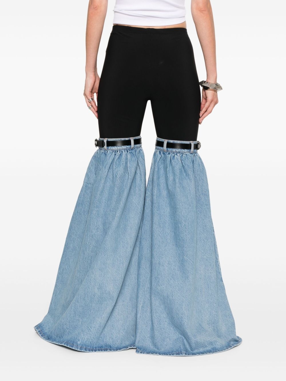 hybrid denim trousers - 4