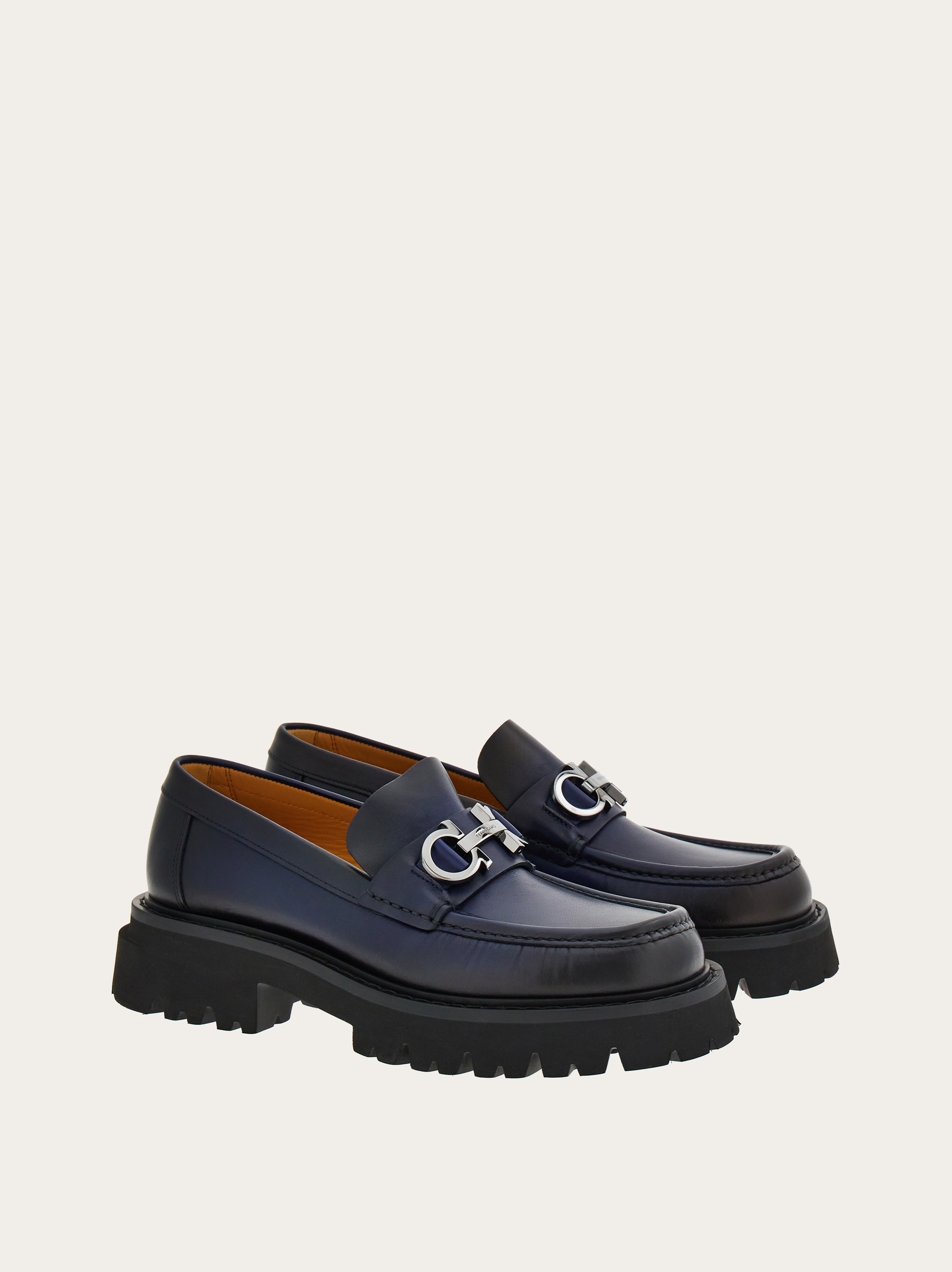 FERRAGAMO Chunky moccasin with ornament | REVERSIBLE