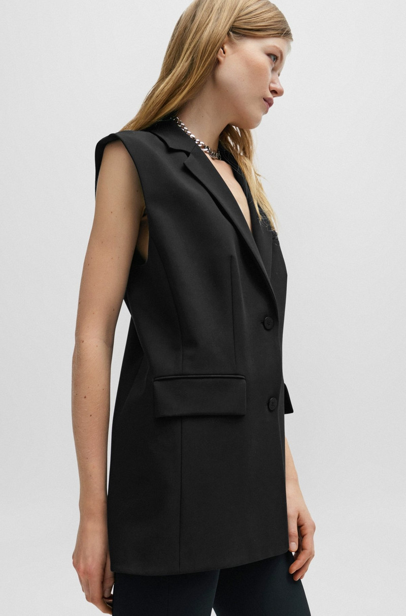 REGULAR-FIT LONG-LENGTH WAISTCOAT WITH LOGO LINING 6