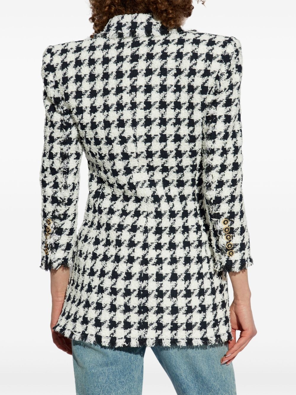 houndstooth blazer - 4