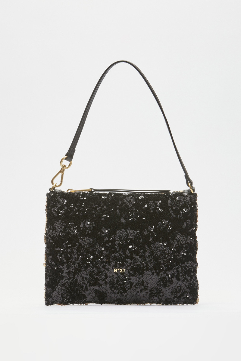 TWO-TONE SEQUIN SHOULDER BAG 1