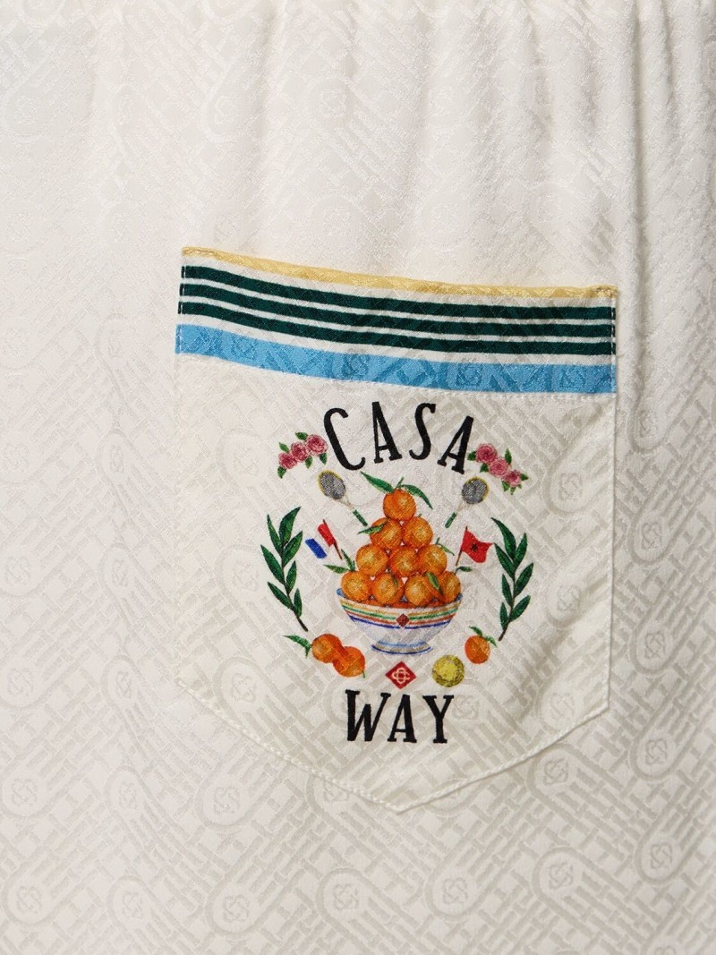 Casa Way printed silk shorts - 4