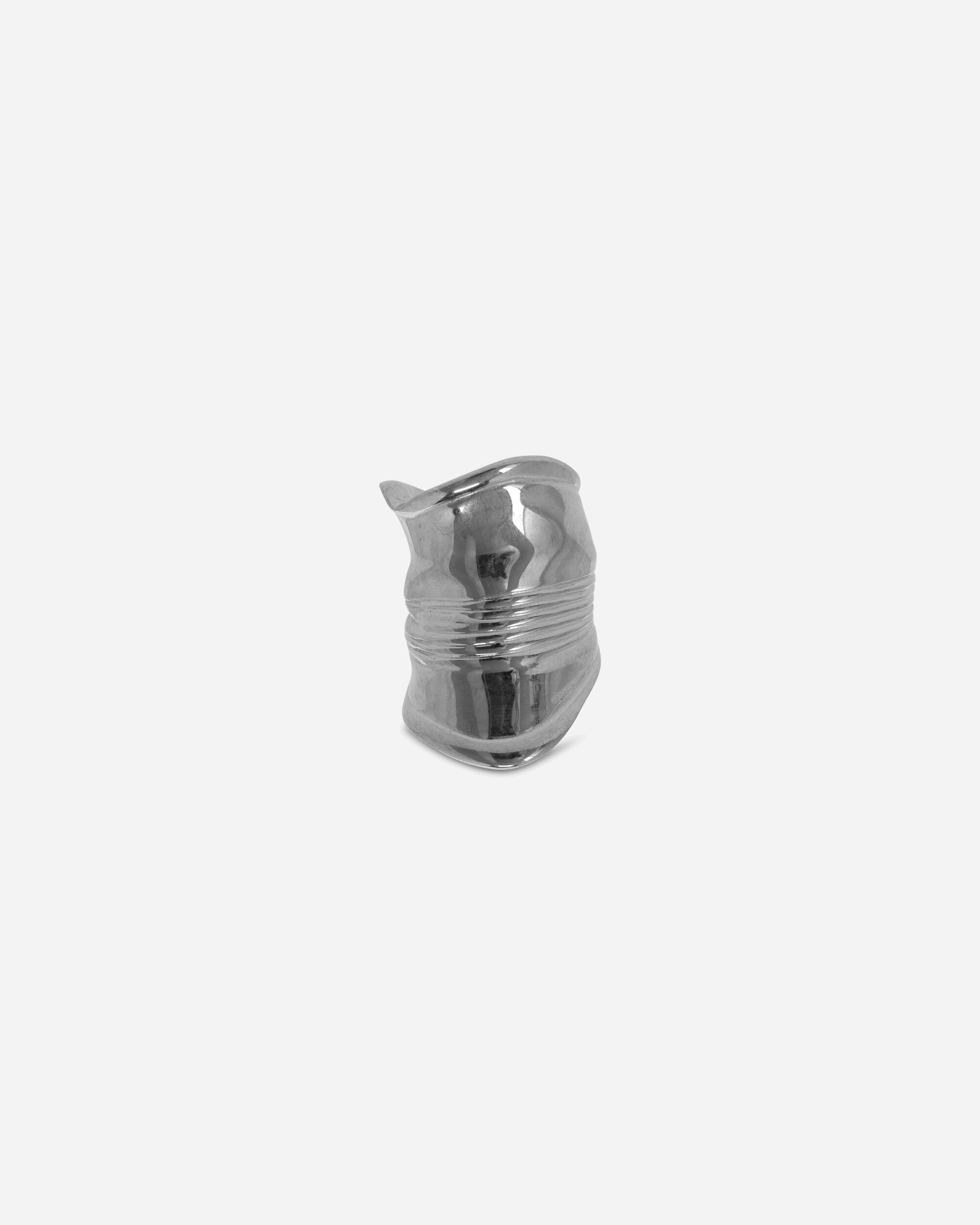 Crushed Can Ring Silver - 2