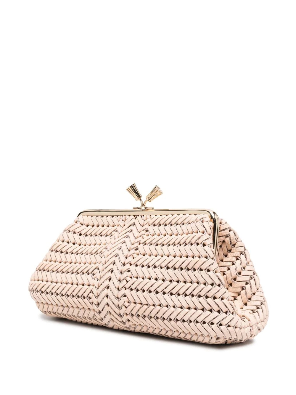 interwoven-design twist-lock clutch bag - 3