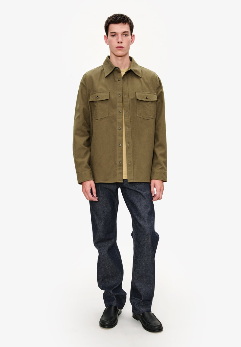 A.P.C. SOLID-COLOUR COTTON OVERSHIRT outlook