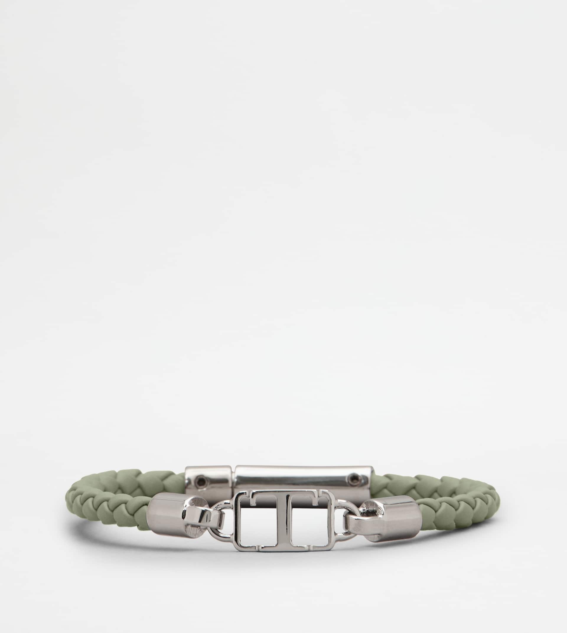 BRACELET IN LEATHER - GREEN - 1