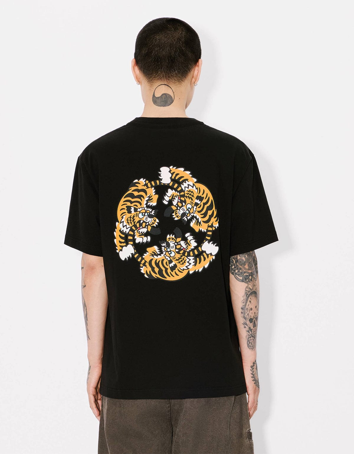 Kenzo Verdy Market Genderless Oversized Black T-Shirt - 4