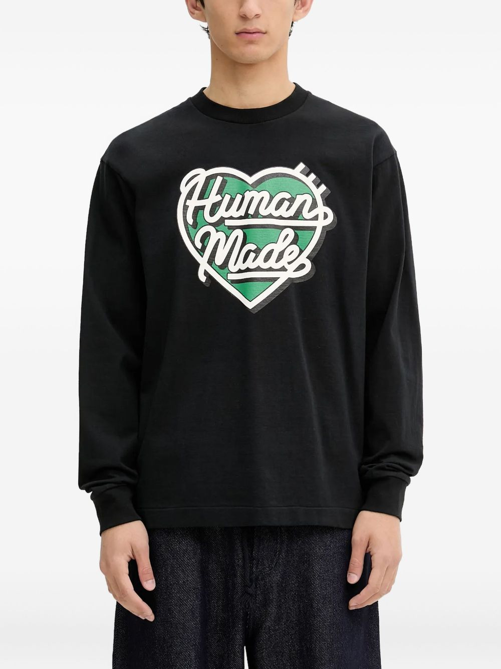 heart-logo long-sleeve t-shirt - 1