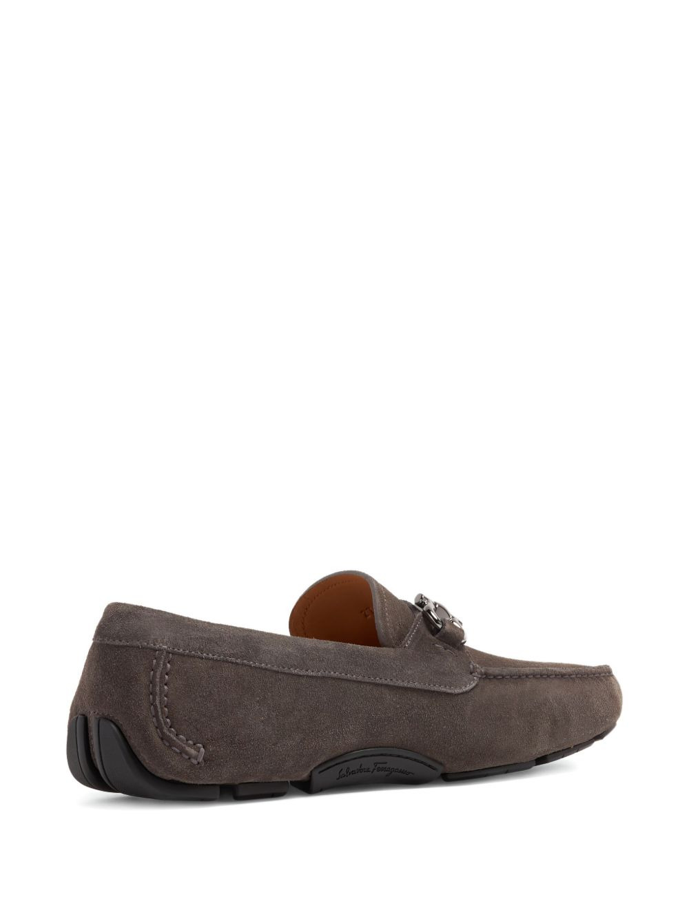 Gancini-detail suede loafers - 4