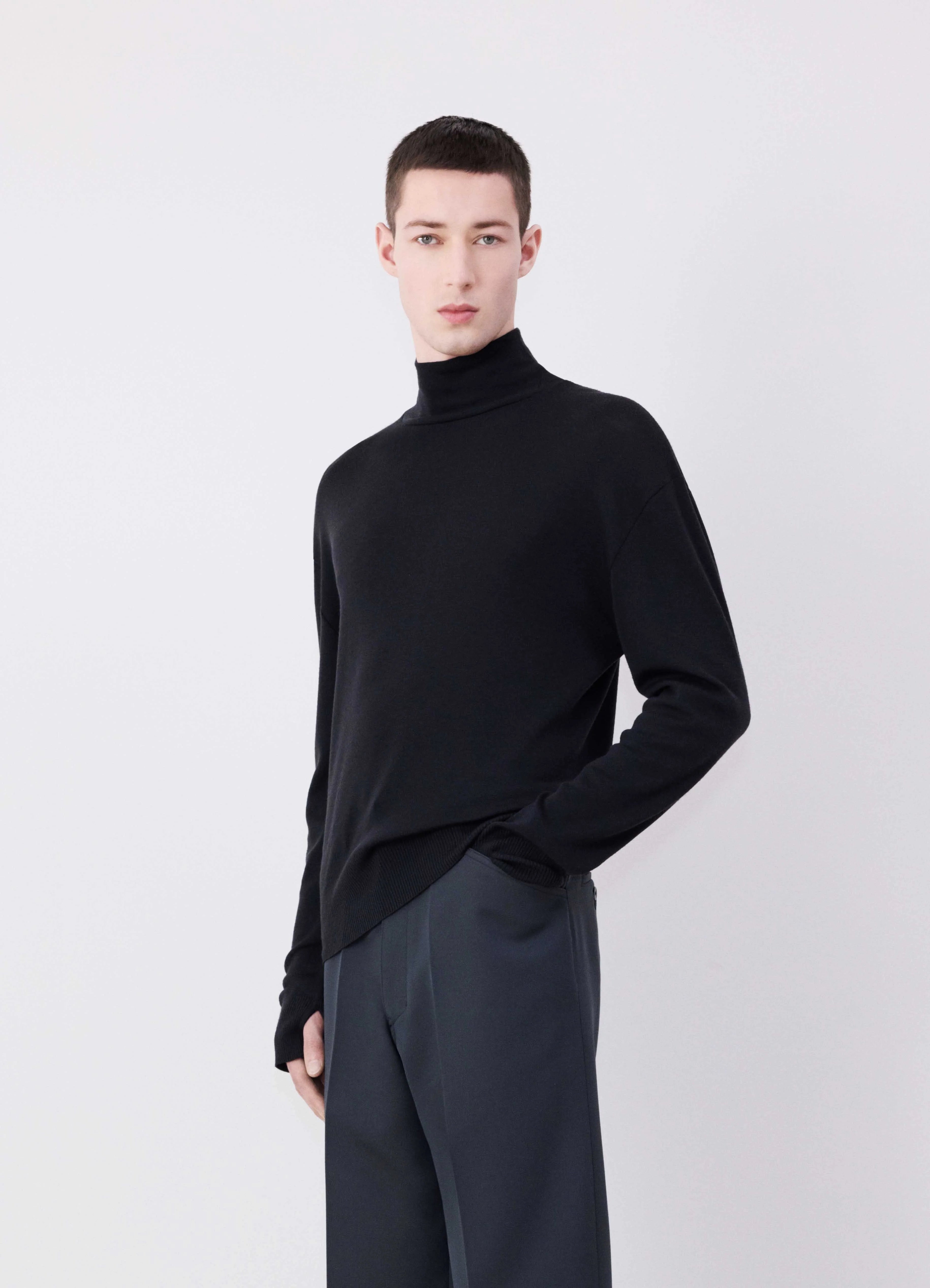 【送料&関税込】Lemaire seamless Turtle Sweater Lemaire SEAMLESS TURTLE NECK TOP | REVERSIBLE
