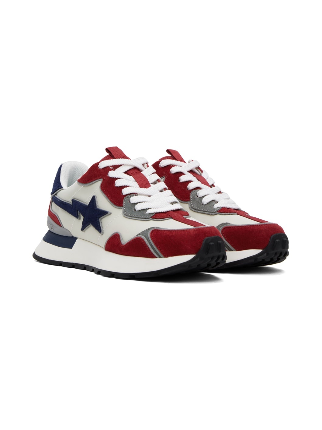 Red & Navy Road STA Express Sneakers - 4