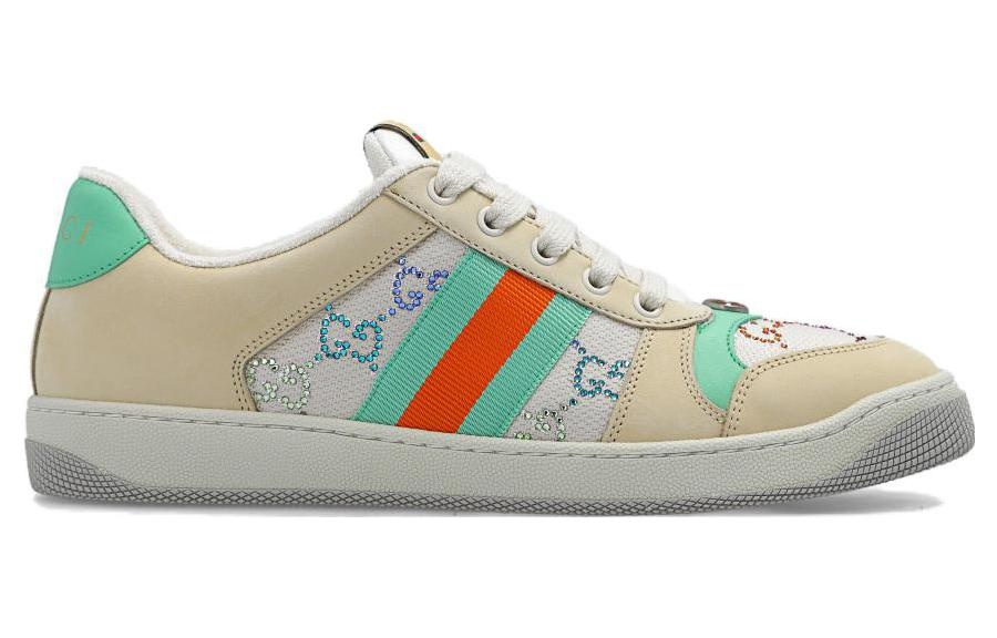 (WMNS) Gucci Screener 'GG Crystals - Beige Green Orange' 732193-FABH2-9178 - 2