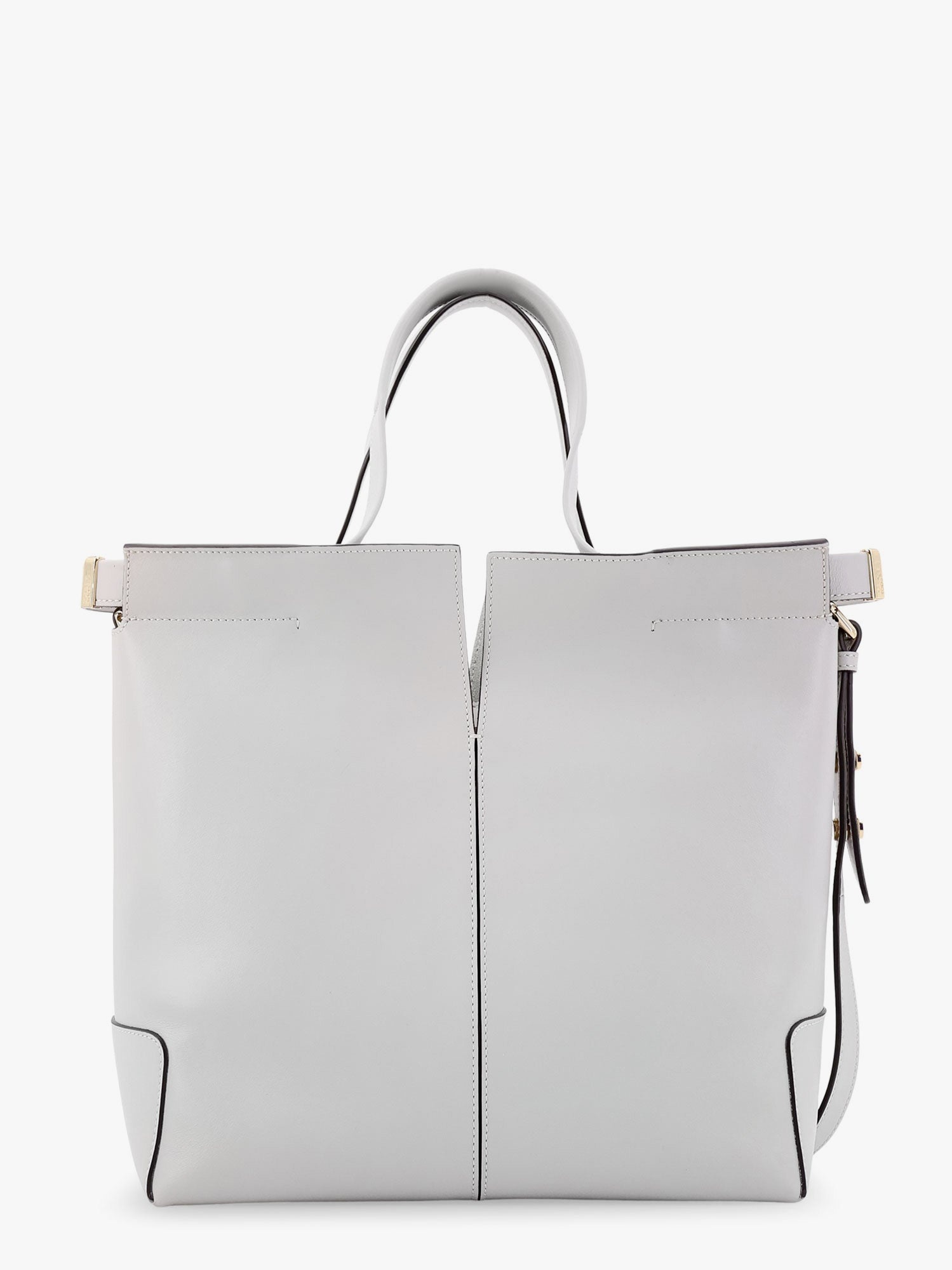 Tod's Leather handbag with frontal logo patch