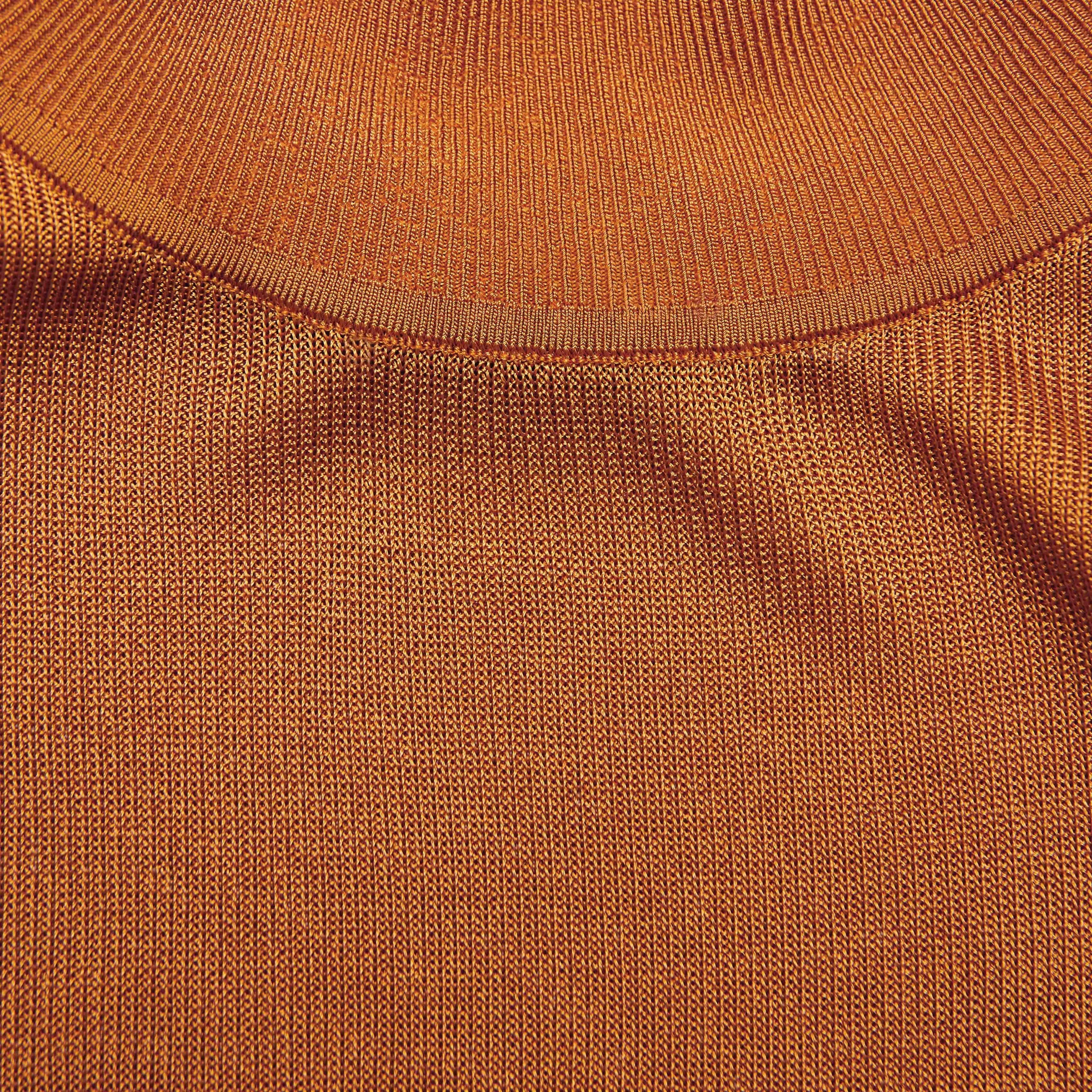 Tan Viscose Knit Maxi Dress - 5