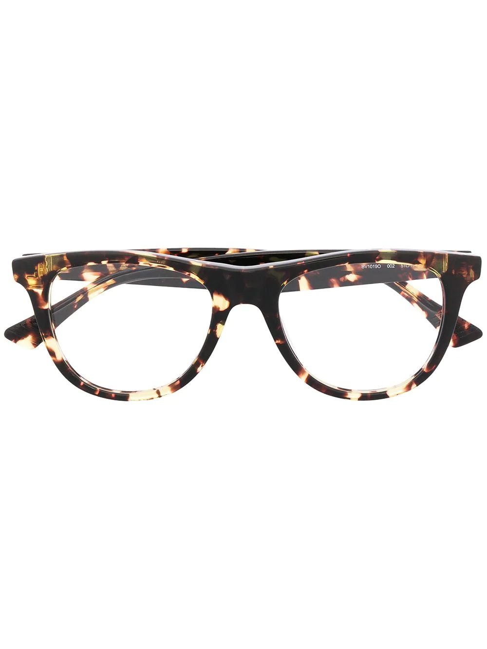 square-frame tortoiseshell glasses - 1