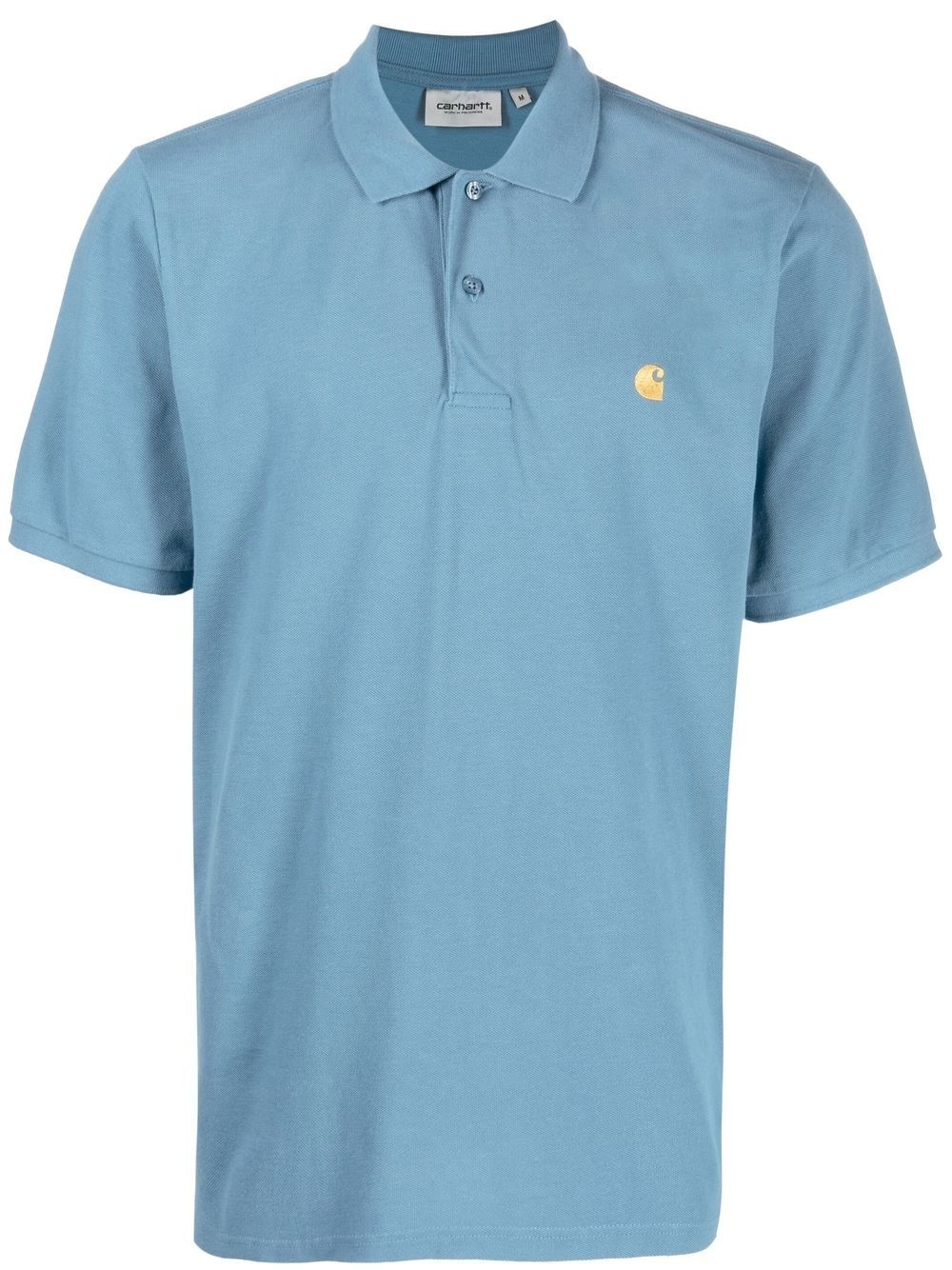 logo embroidered polo shirt - 1