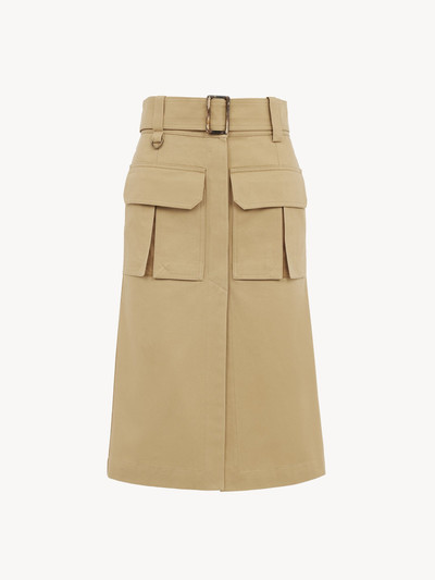 Chloé SAHARIENNE MIDI SKIRT IN COTTON GABARDINE outlook