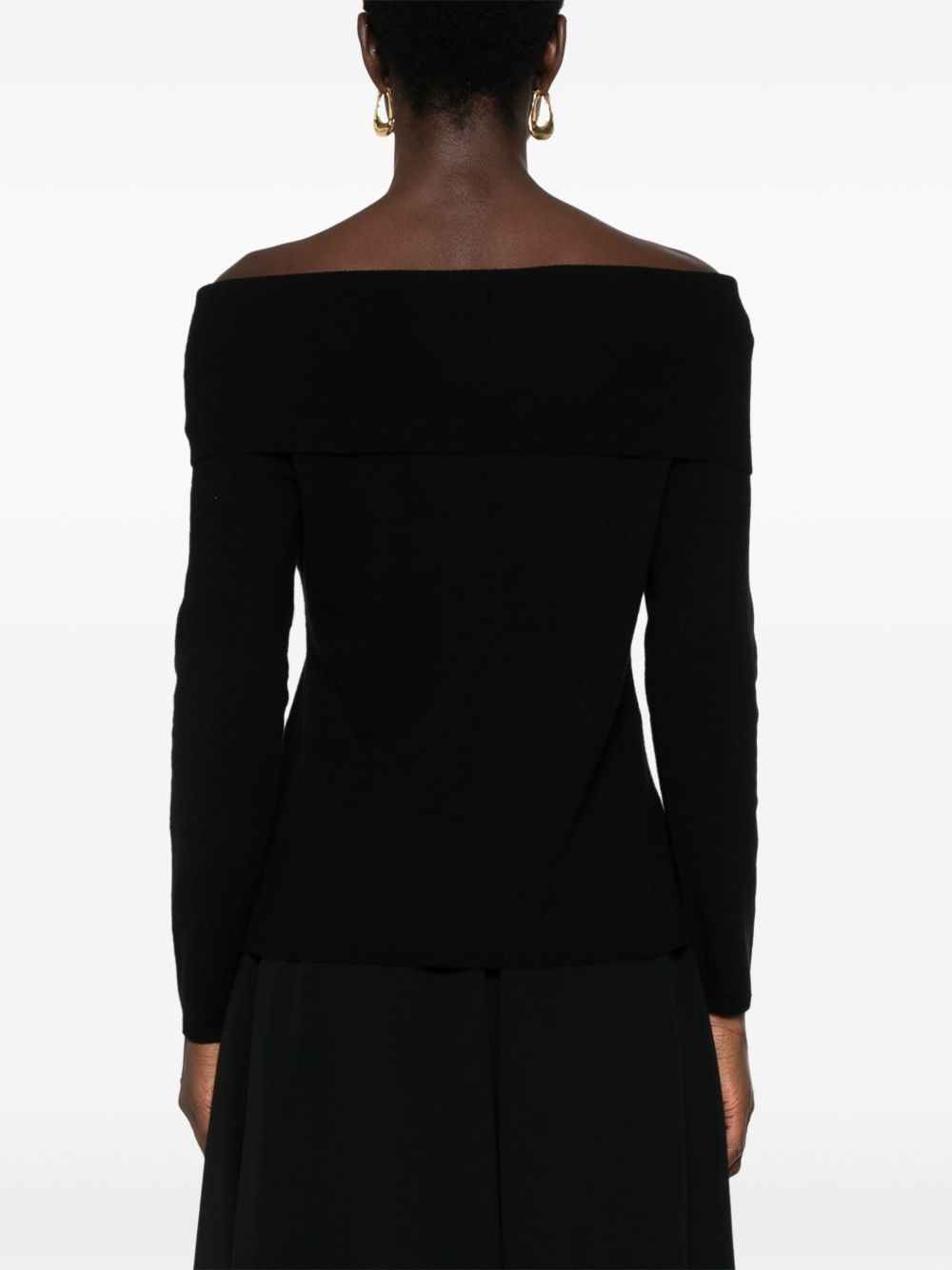 off-shoulder sweater - 4