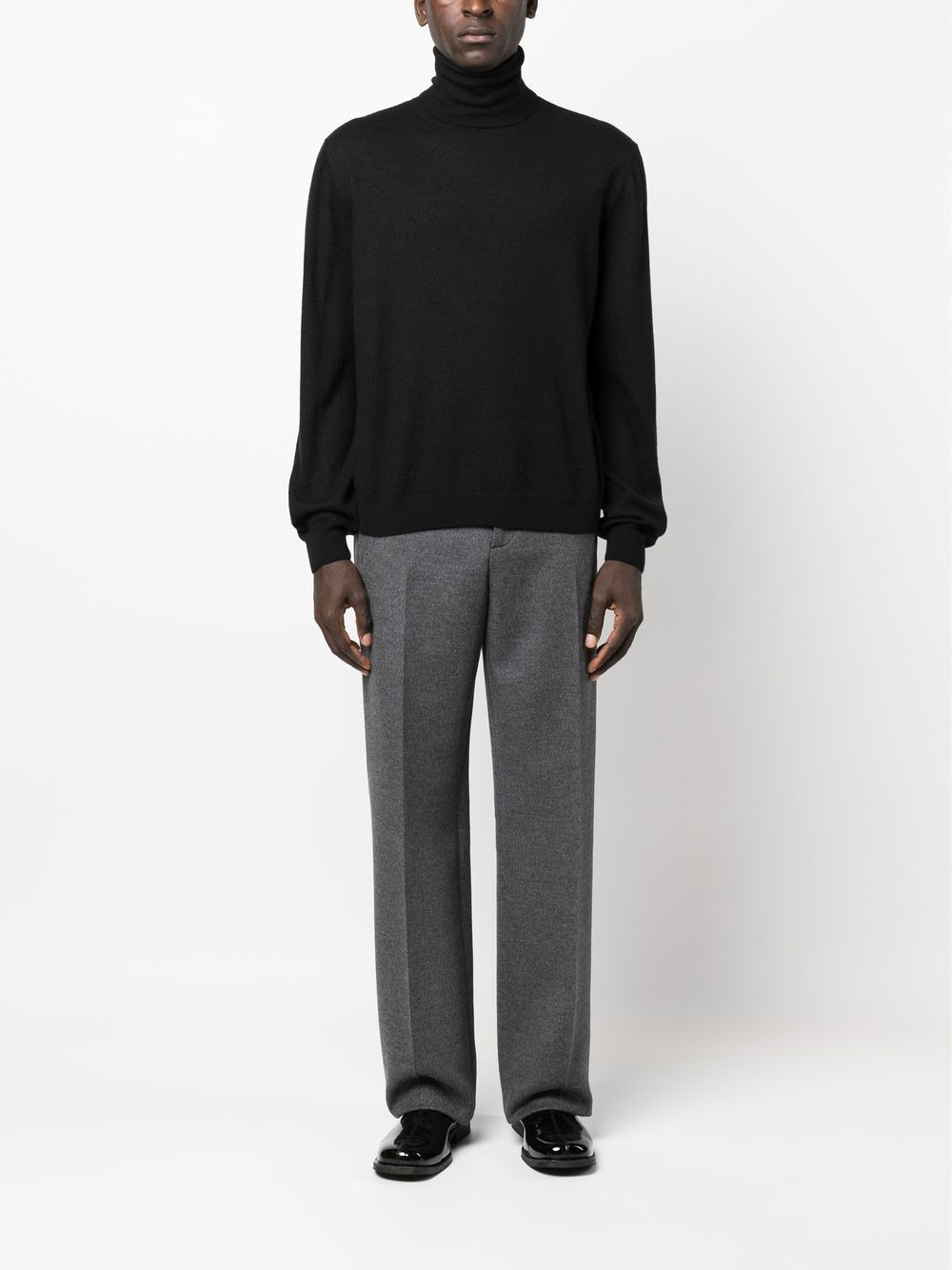 roll neck cashmere jumper - 2