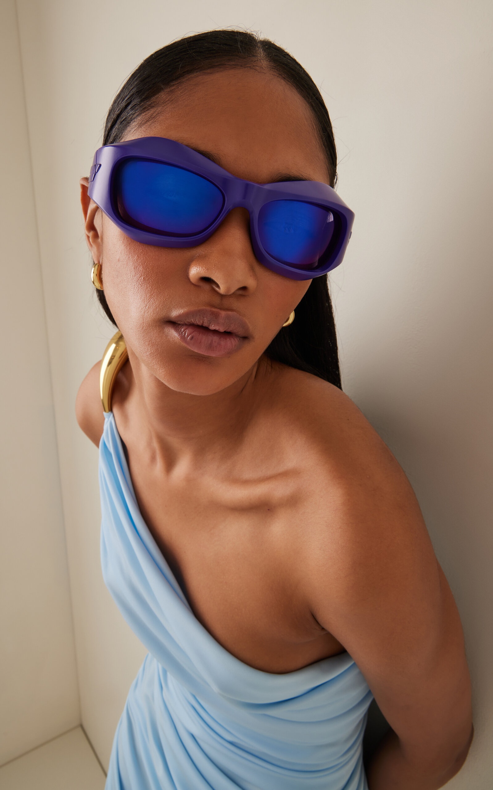 Wrap-Frame Acetate Sunglasses purple - 2