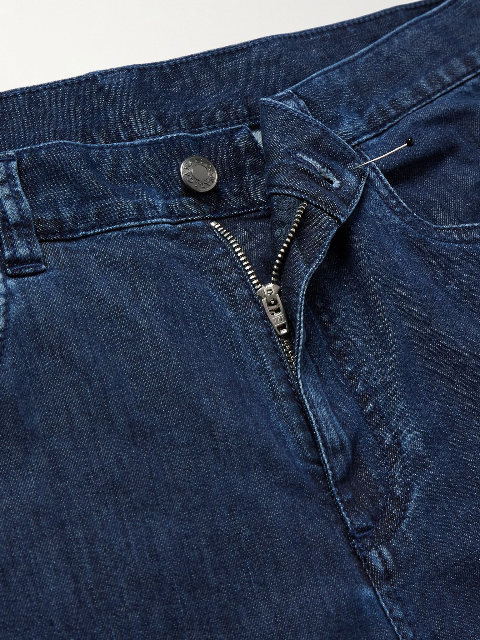 Slim-Fit Straight-Leg Jeans Blue - 5
