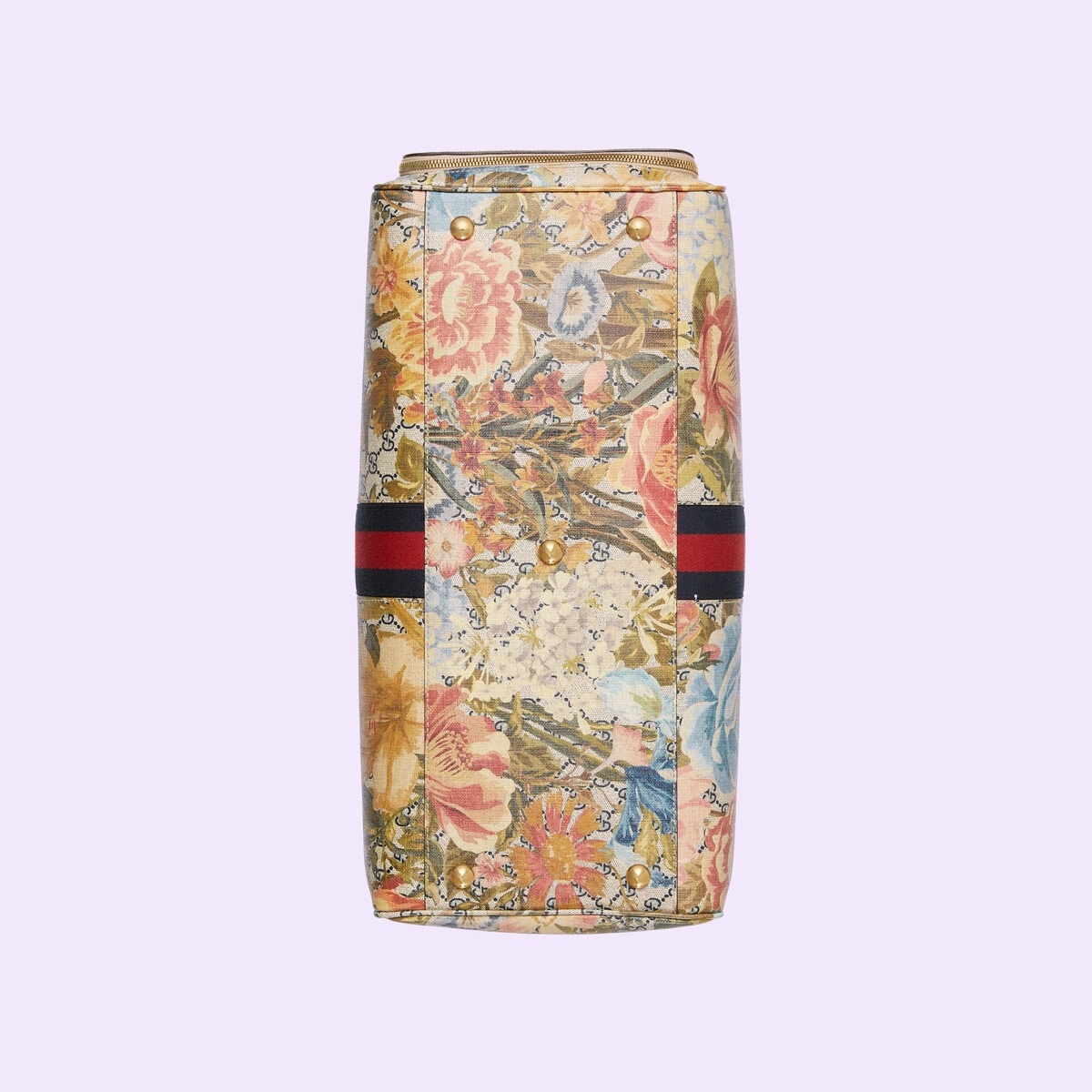 Ophidia Flora print large duffle bag - 8