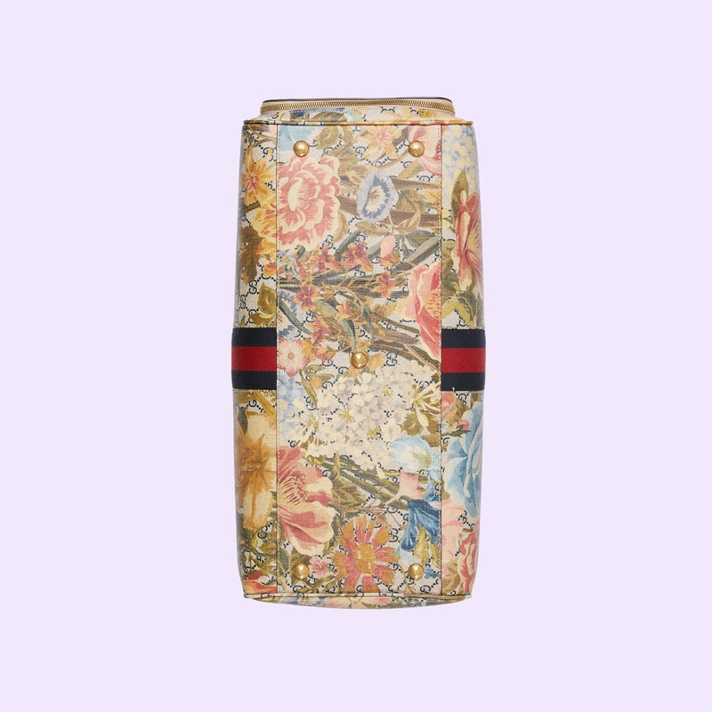 Ophidia Flora print large duffle bag 8