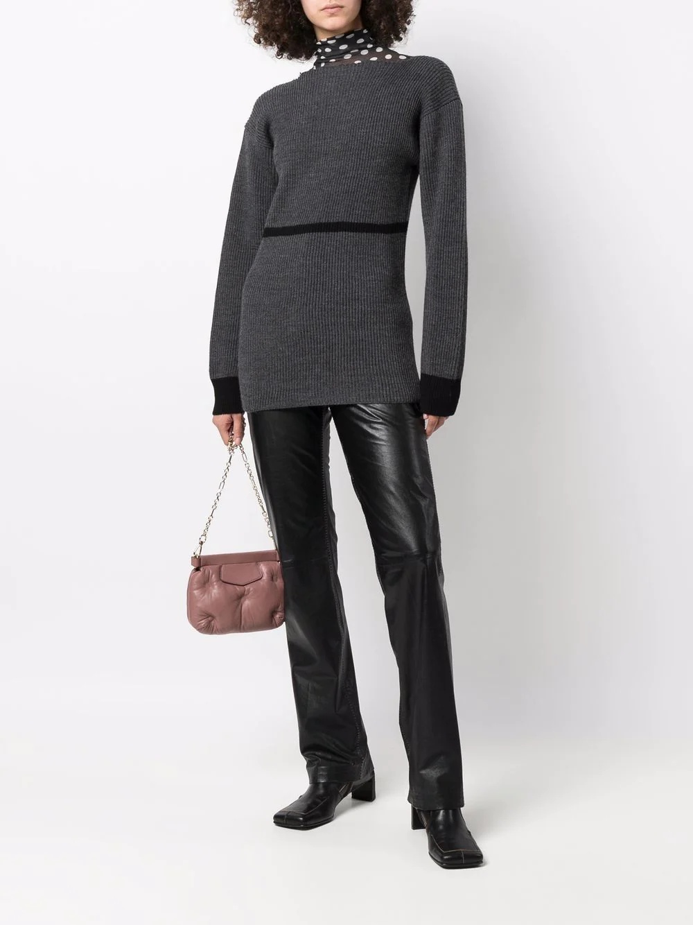 ribbed-knit jumper - 2