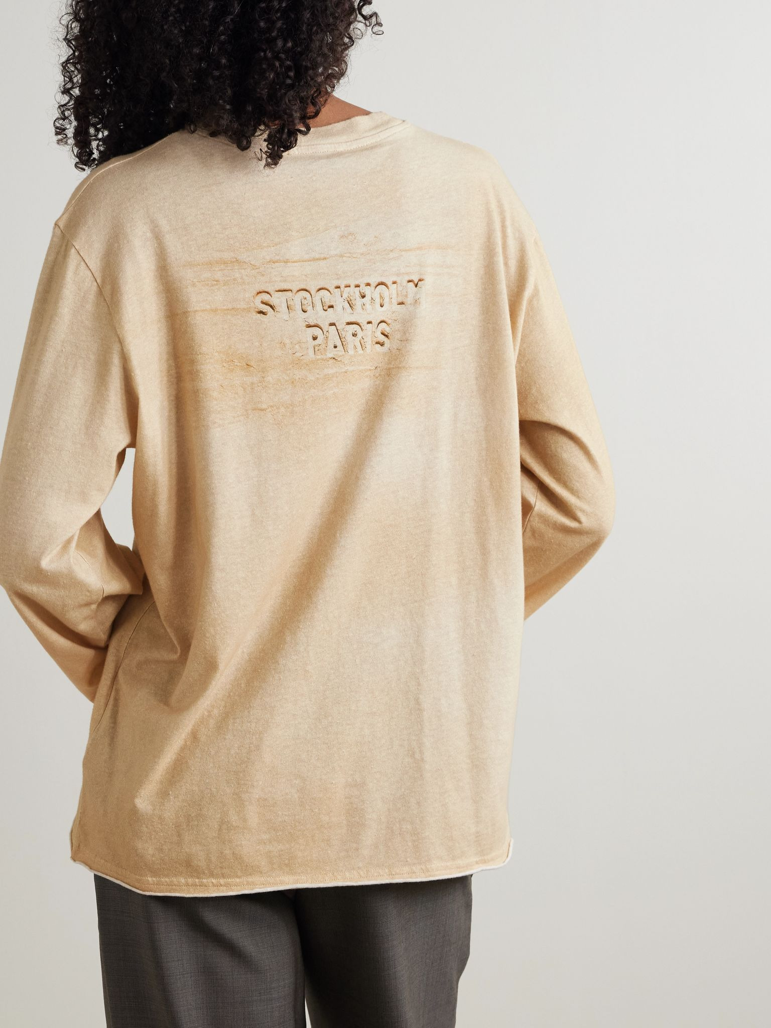 Cotton-jersey T-shirt Beige - 3
