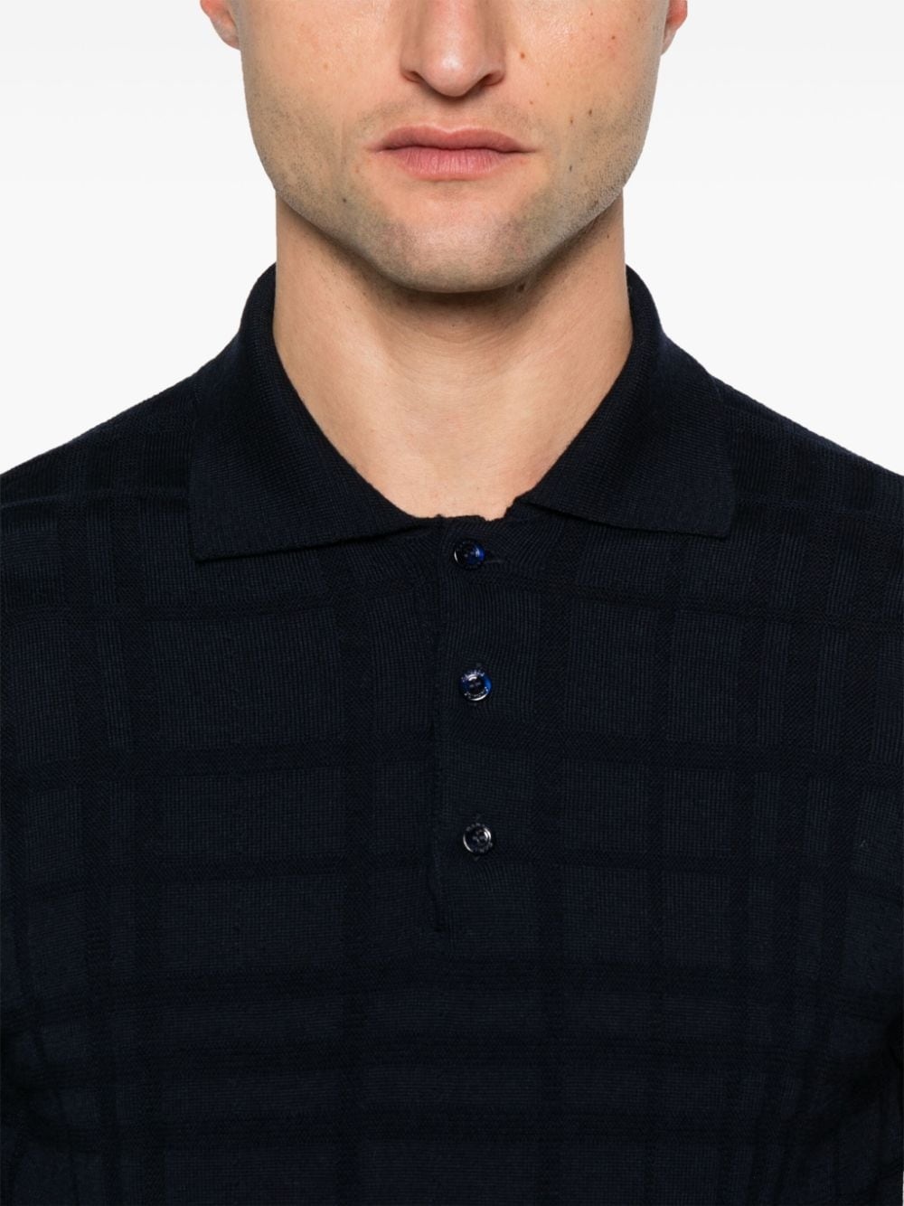 knitted polo shirt - 4