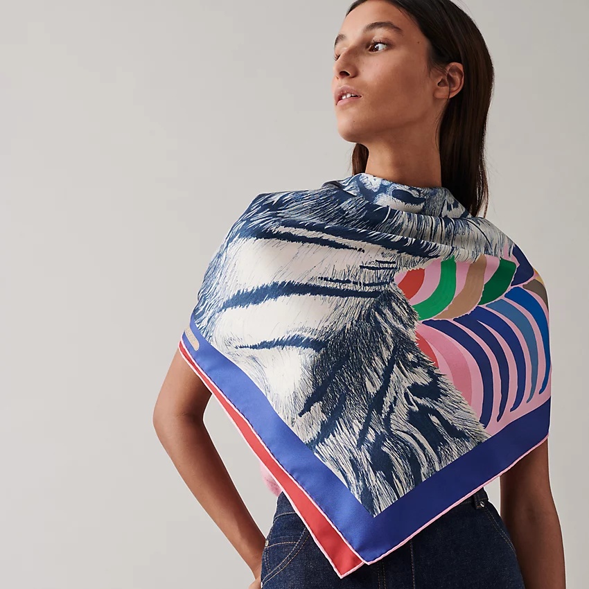 Tigre Royal double face scarf 90 - 3