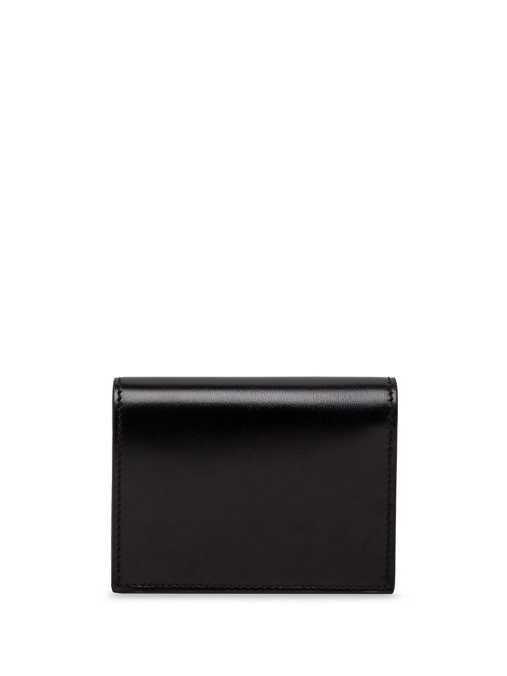 Black Gancini Leather Wallet - 2