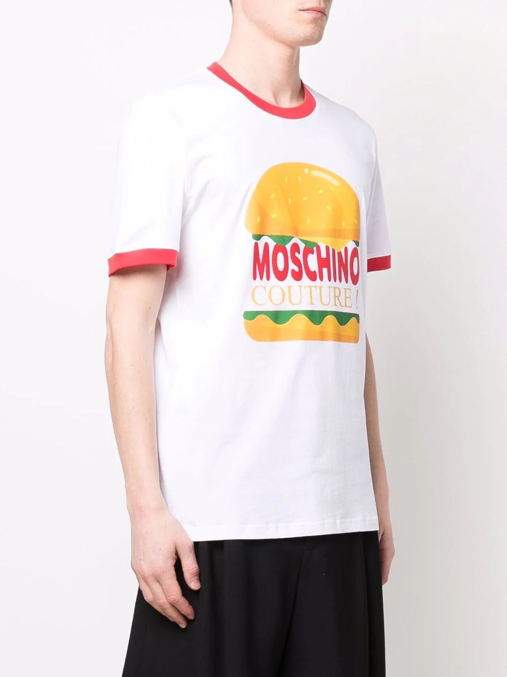 Burger graphic crewneck T-shirt - 3