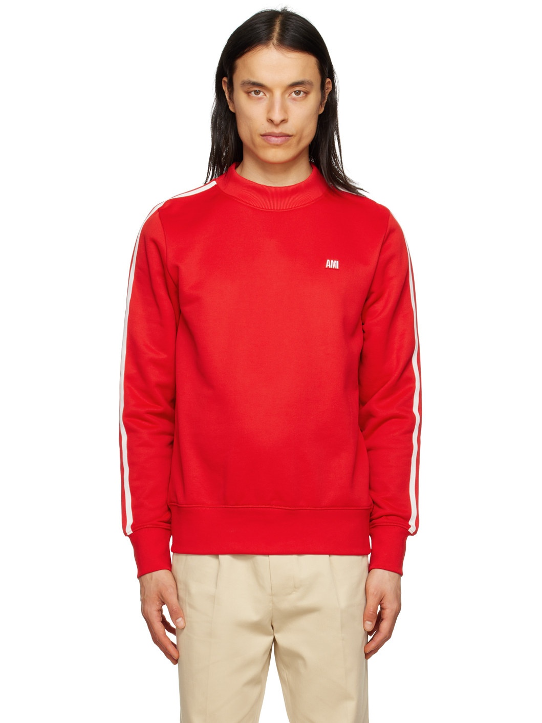 Red Striped Sweatshirt - 1