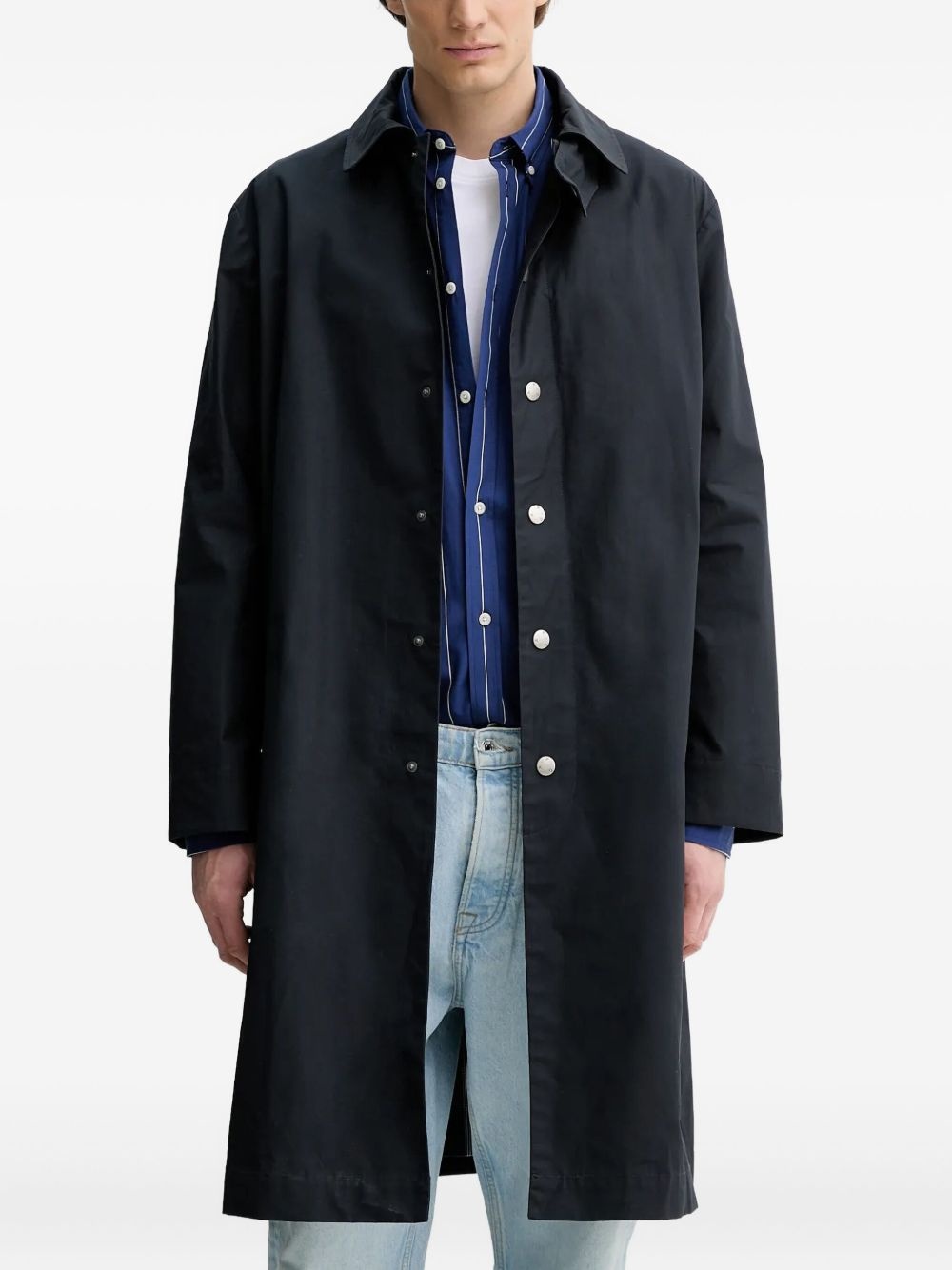 Cappotti button-fastening longline coat - 3